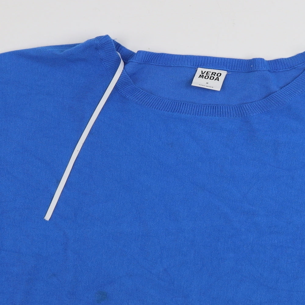 VERO MODA  Womens Blue   Pullover Jumper Size M