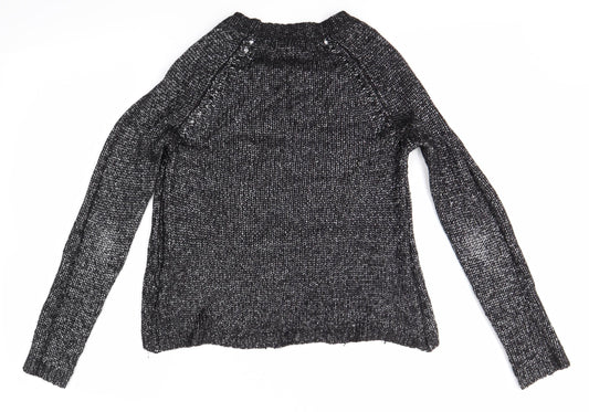 New Look Womens Black   Pullover Jumper Size 10