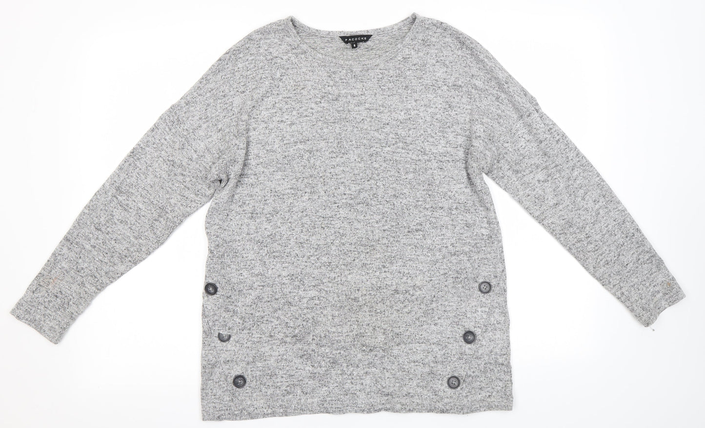 Peacockis Womens Grey   Pullover Jumper Size 8