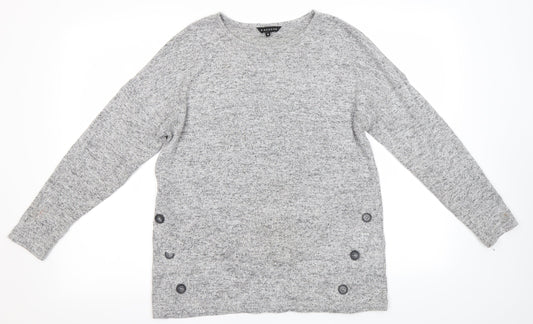 Peacockis Womens Grey   Pullover Jumper Size 8
