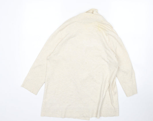 M&S Womens Beige   Cardigan Jumper Size 12