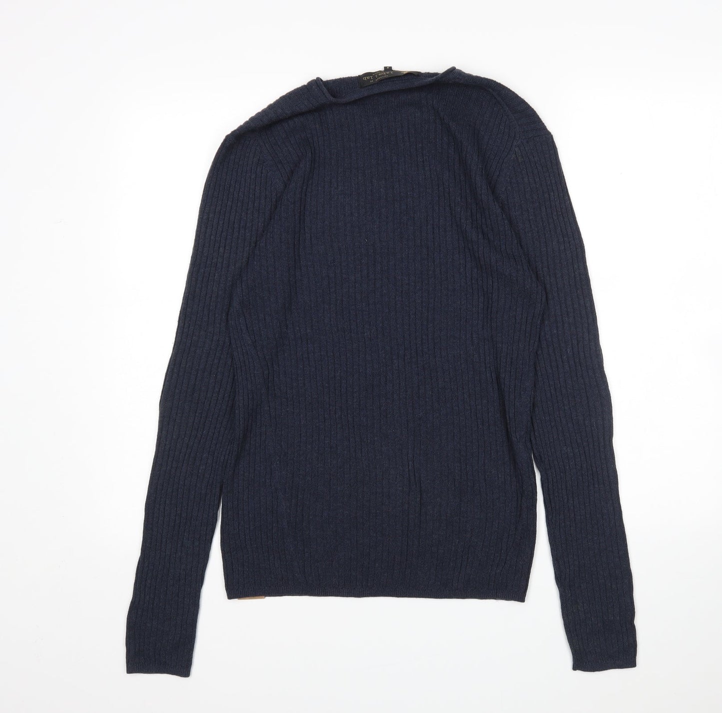 Label Lab Mens Blue   Pullover Jumper Size S