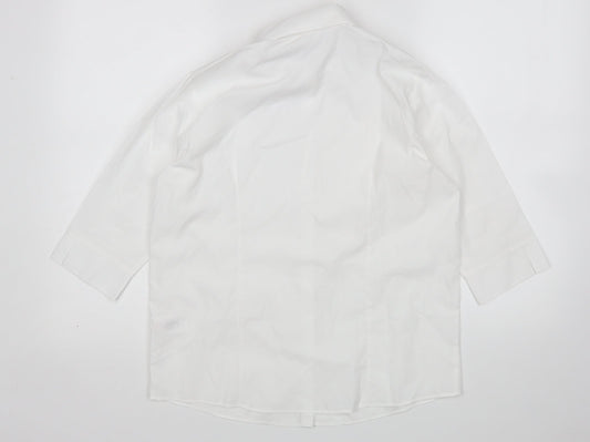 George Boys White   Basic Button-Up Size 13-14 Years