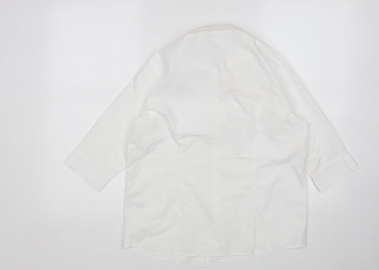 George Boys White   Basic Button-Up Size 13-14 Years