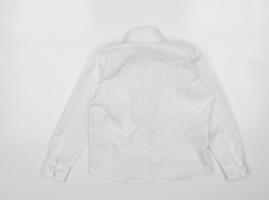 George Boys White   Basic Button-Up Size 7-8 Years