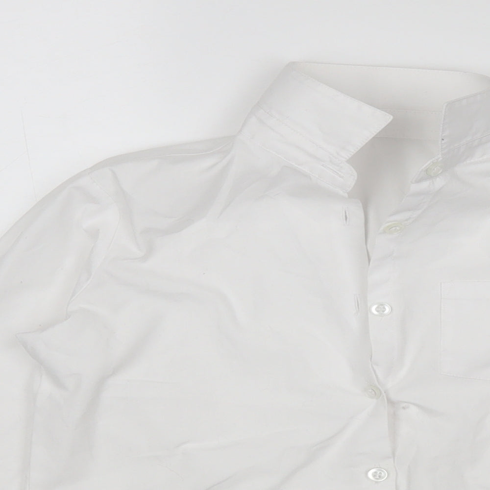 George Boys White   Basic Button-Up Size 7-8 Years