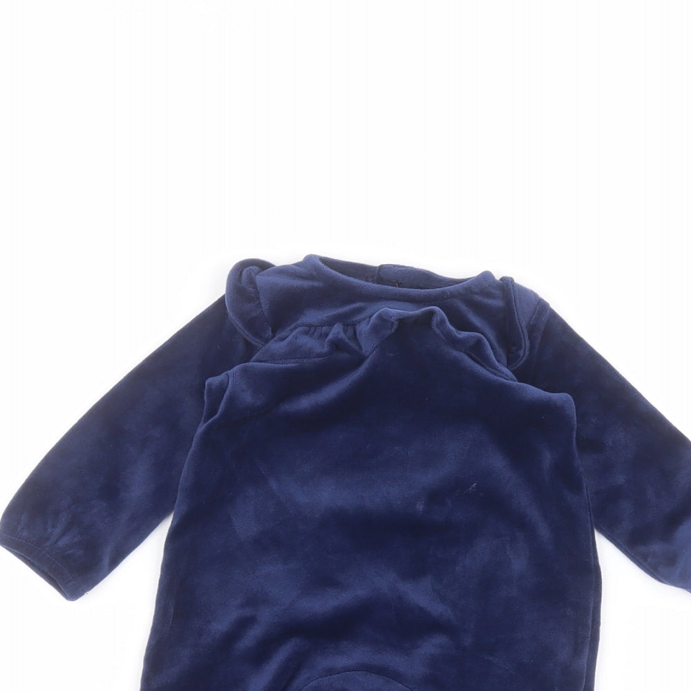 TU Baby Blue   Coverall One-Piece Size 0-3 Months