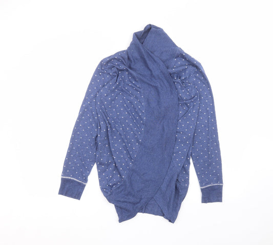 la marquise Womens Blue Polka Dot  Cardigan Jumper Size S