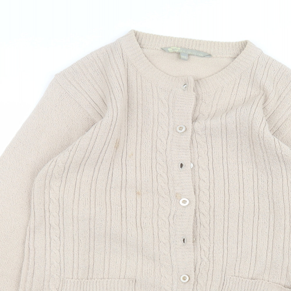 Akal Collection Womens Brown   Cardigan Jumper Size M