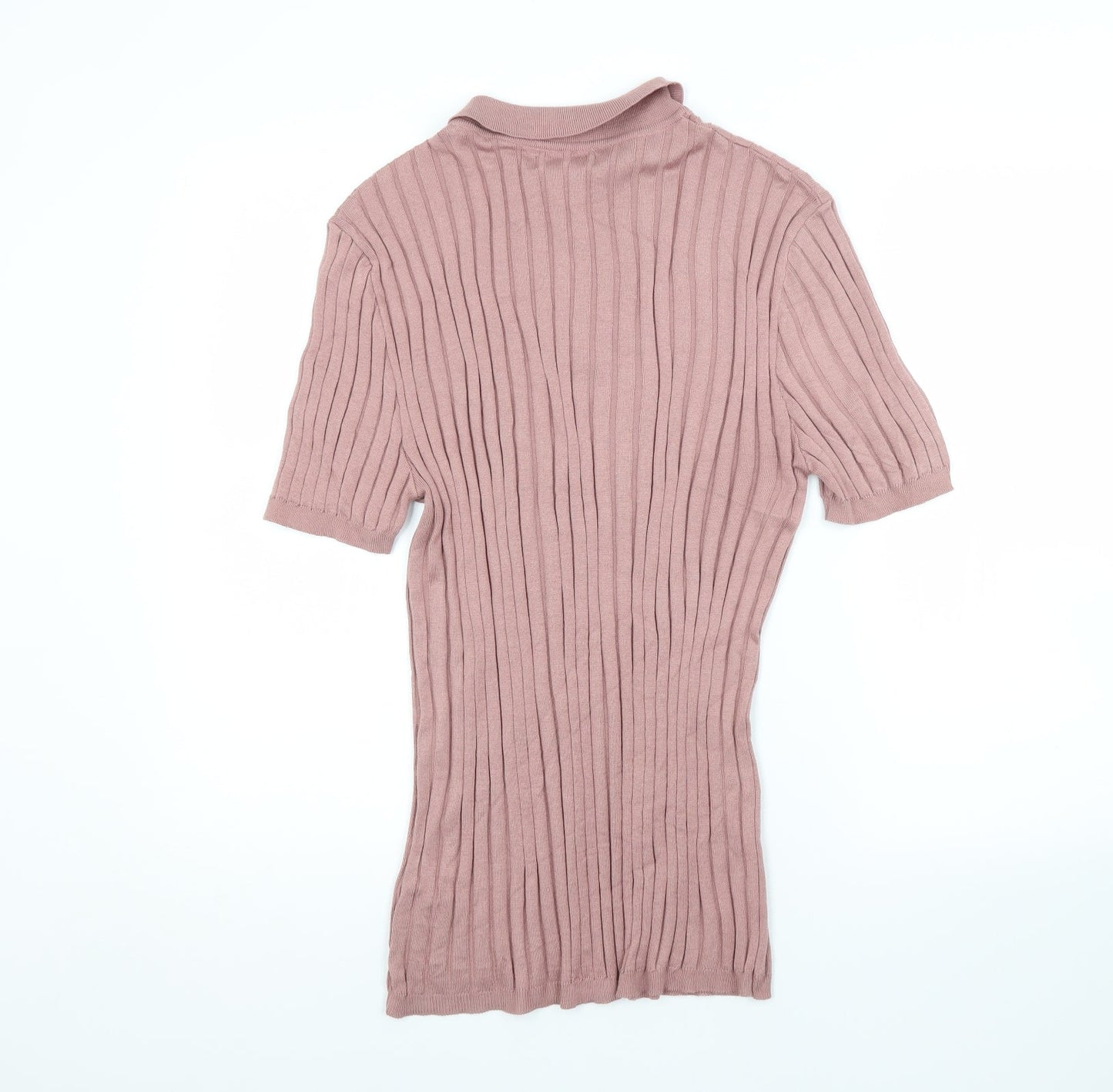 River Island Womens Pink   Basic Polo Size L