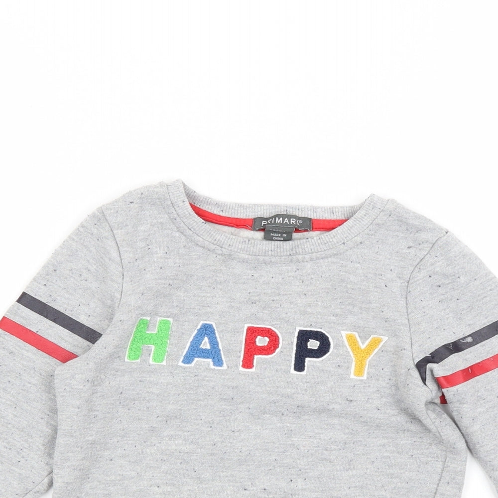 Primark  Grey   Pullover Jumper Size 24 Months