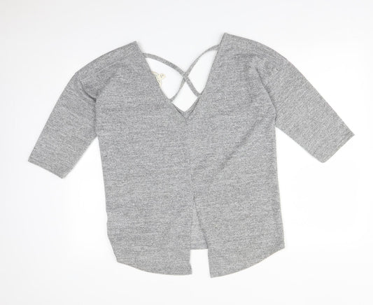 Miss Selfridge Womens Grey   Basic T-Shirt Size 10