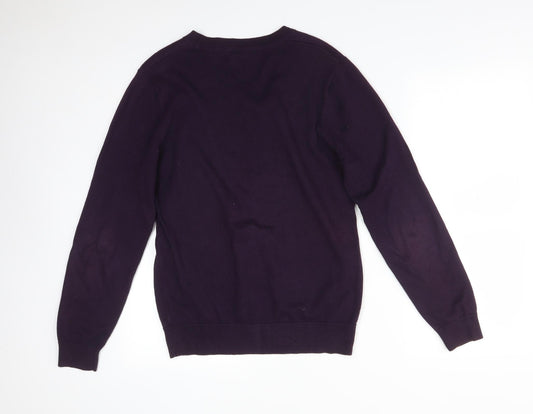 VINTAGE GARMENT Mens Purple   Pullover Sweatshirt Size S