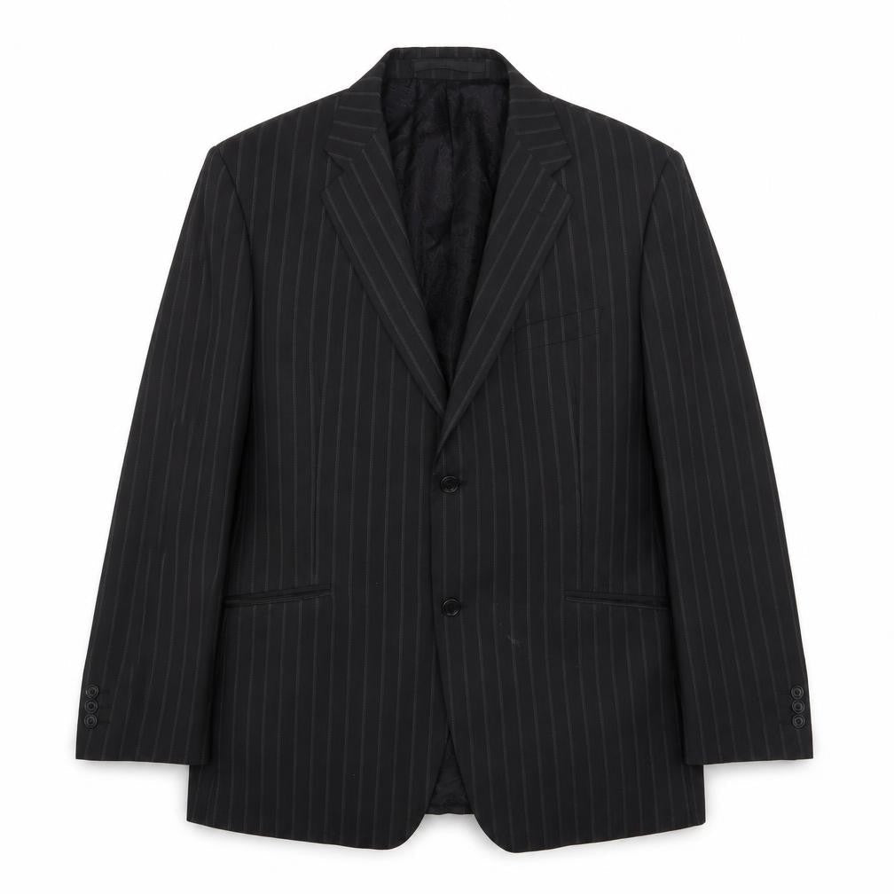 Marks and Spencer Mens Black Striped  Jacket Suit Jacket Size M