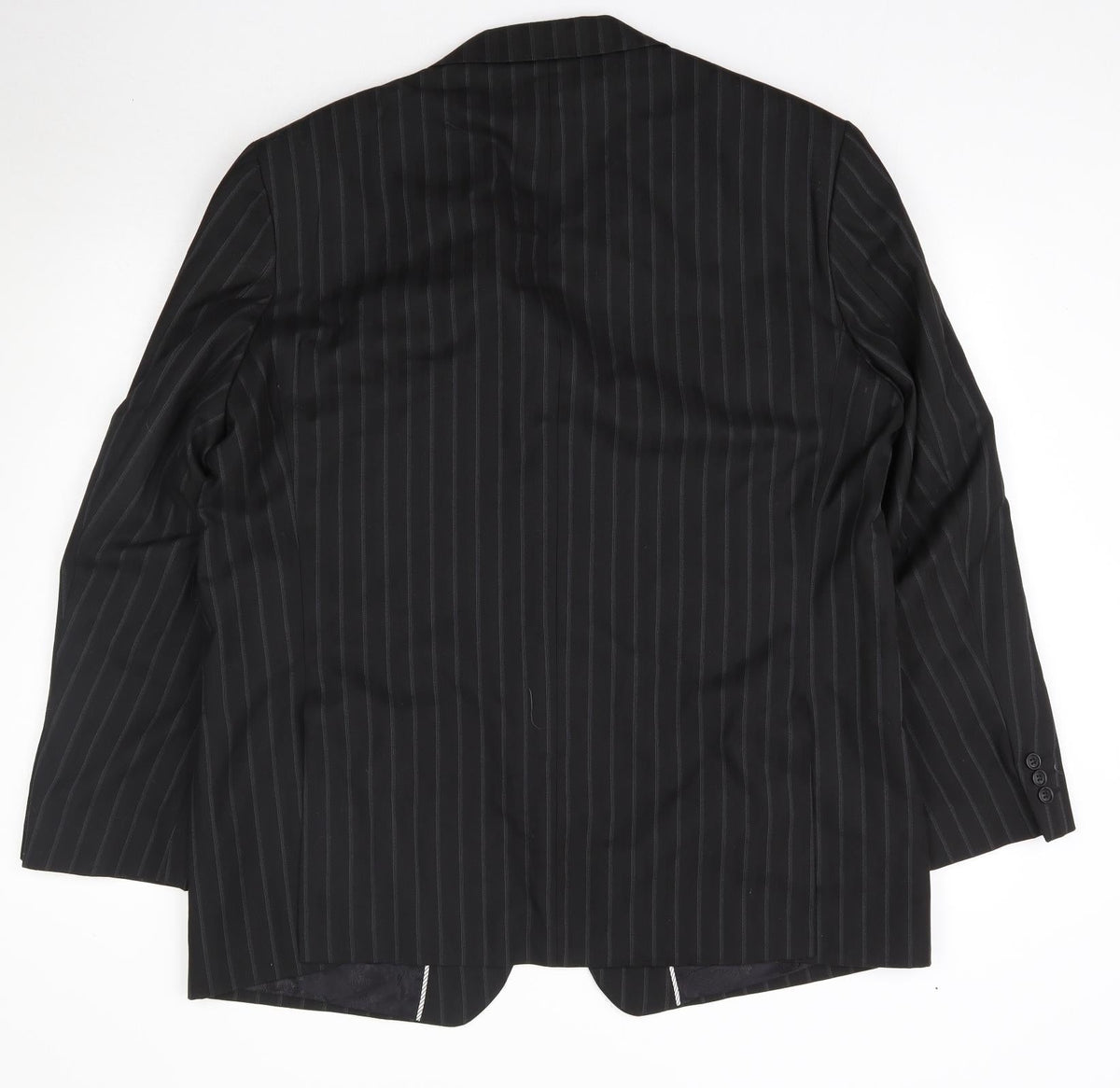 Marks and Spencer Mens Black Striped  Jacket Suit Jacket Size M