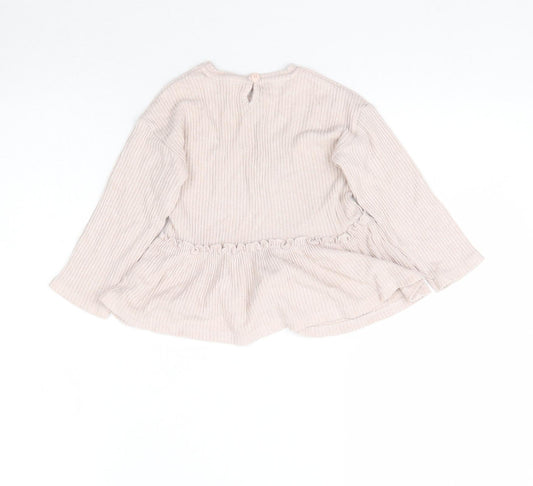 George Girls Pink   Basic T-Shirt Size 18-24 Months  - I love you more