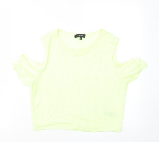 New Look Womens Green   Cropped T-Shirt Size 14
