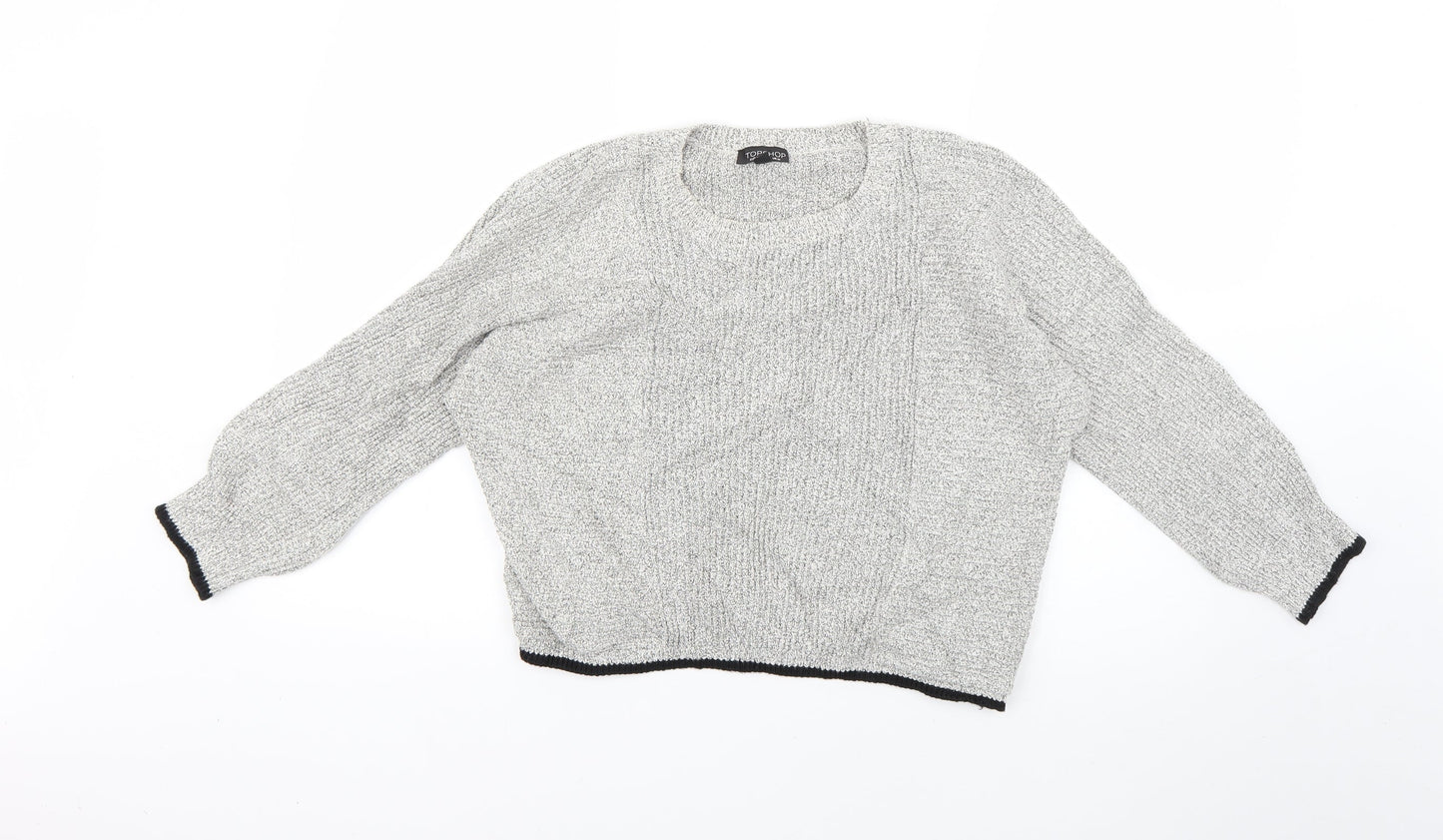 Topshop Womens Grey   Pullover Jumper Size 10
