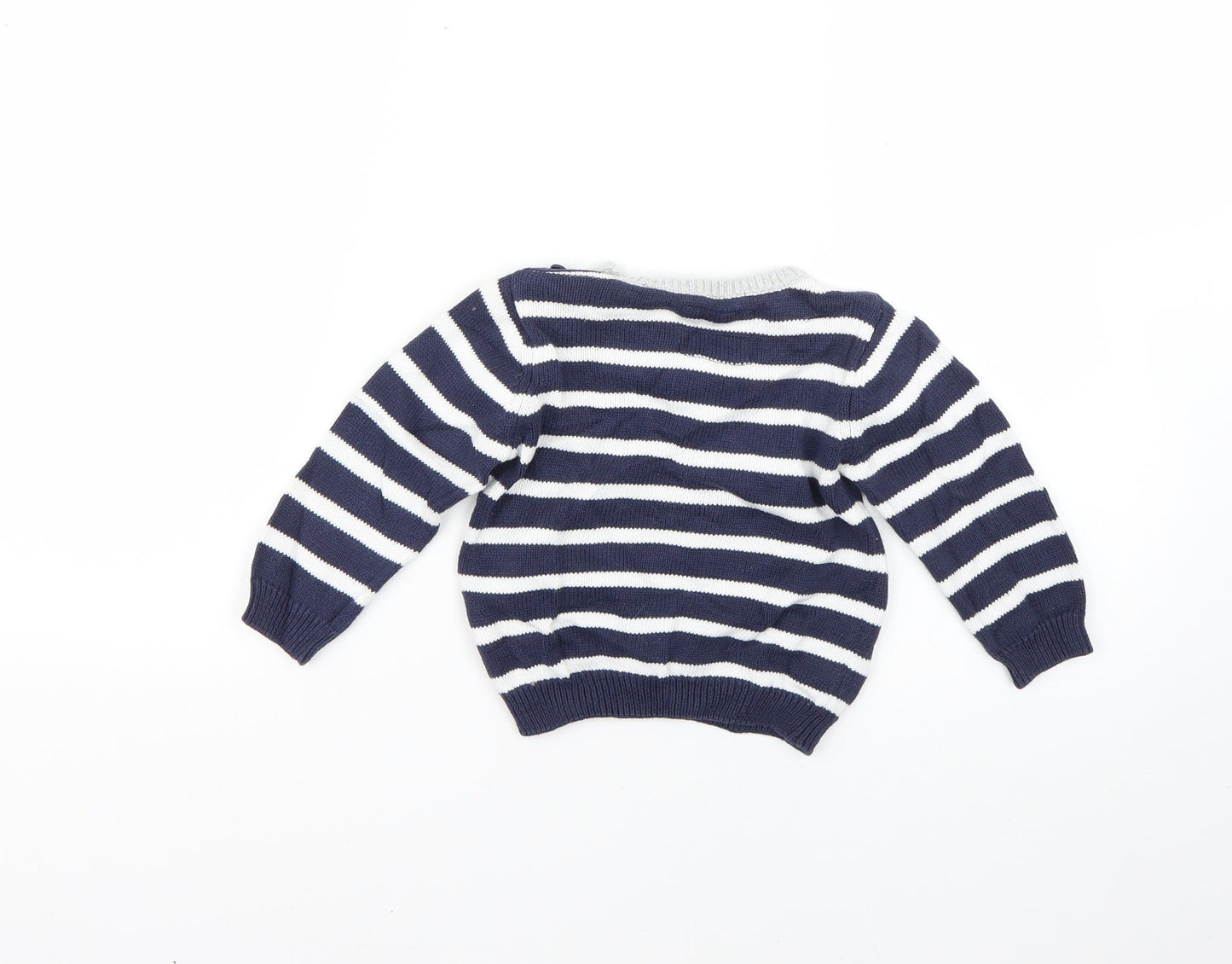 TU  Multicoloured Striped  Pullover Jumper Size 6-9 Months