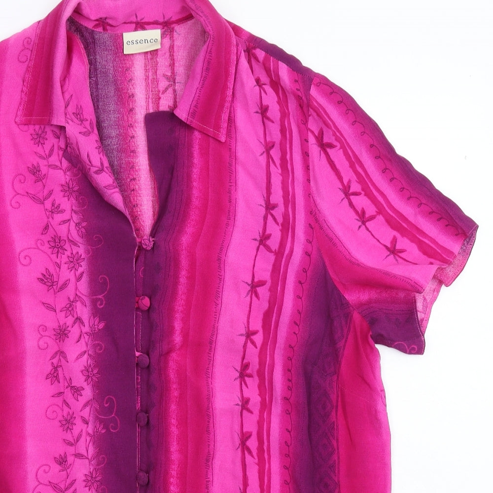 essence Womens Pink   Basic Blouse Size 18