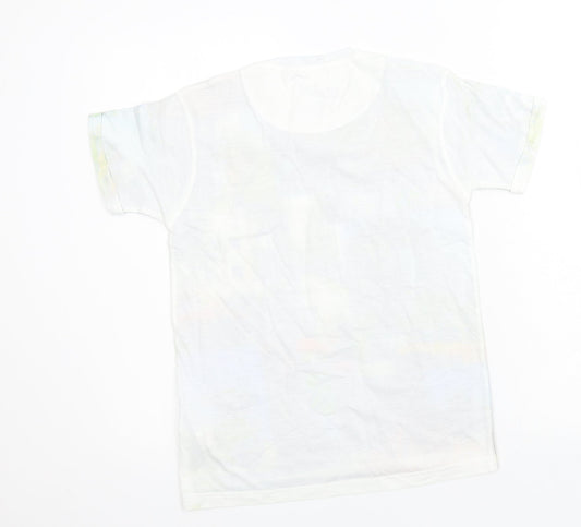 Rebel Boys Multicoloured Geometric Jersey Basic T-Shirt Size 10-11 Years