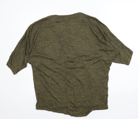 New Look Womens Green  Knit Pullover Jumper Size M