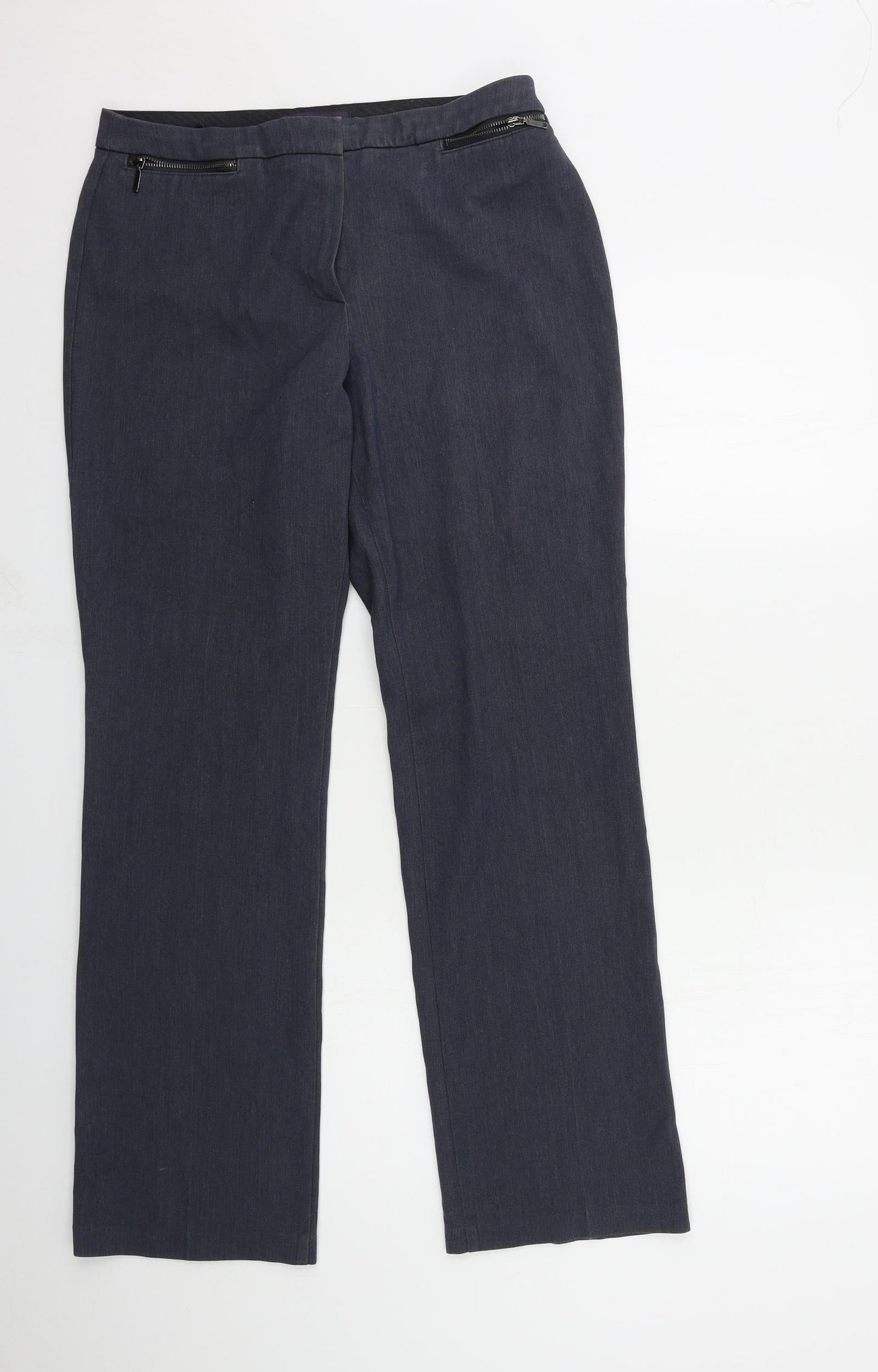 Marks and Spencer Womens Blue   Trousers  Size 12 L30 in