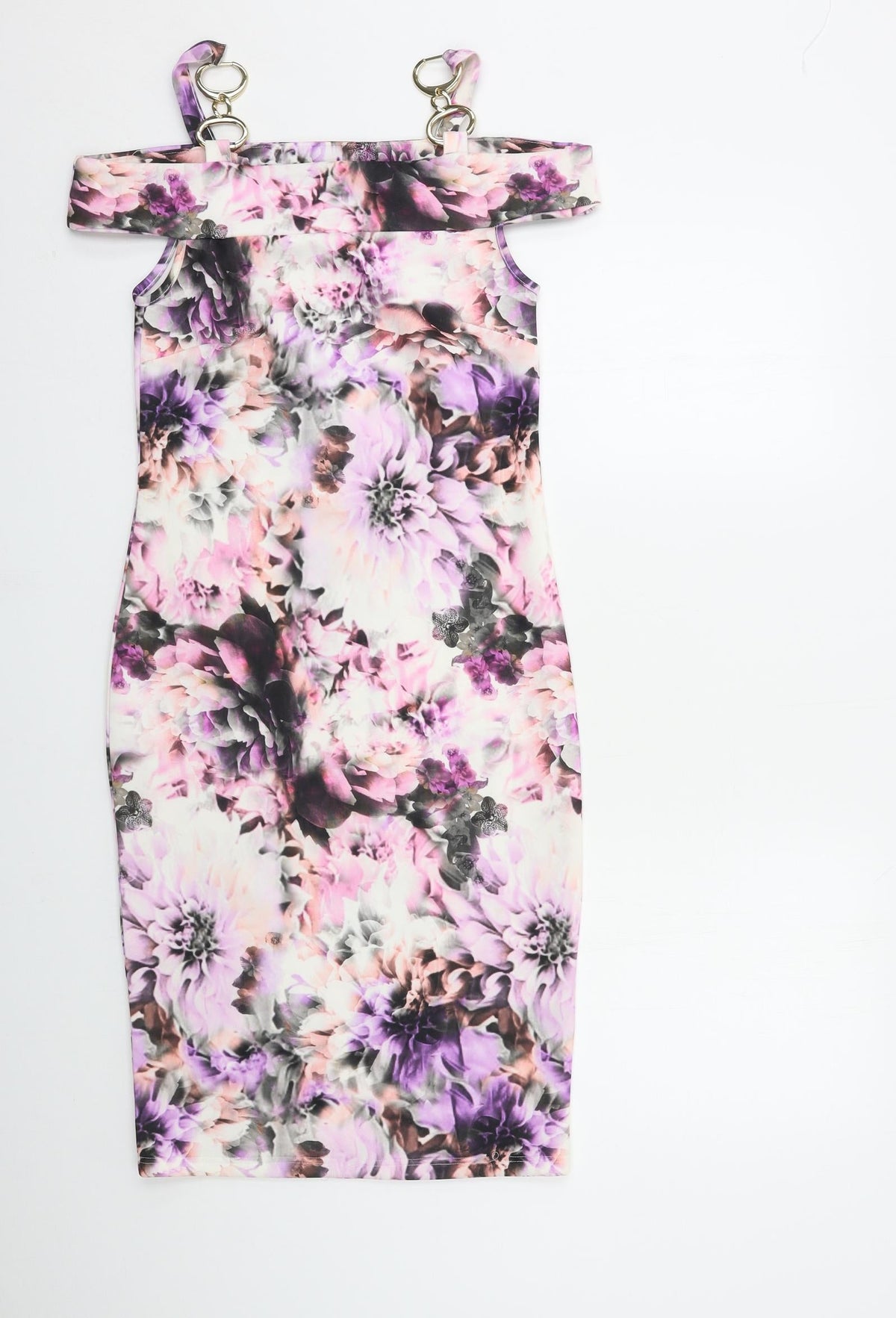 Definition Womens Pink Floral  Bodycon  Size 8