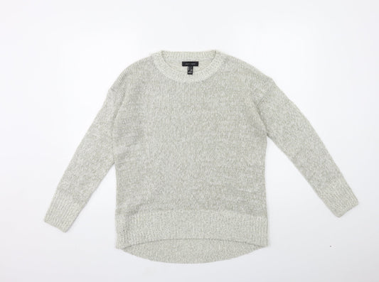 New Look Womens Grey  Knit Pullover Jumper Size S