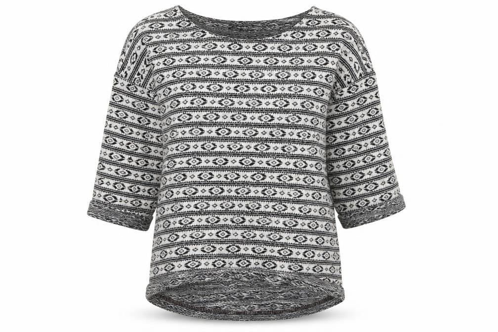 NEXT Womens Multicoloured Geometric  Basic T-Shirt Size 8