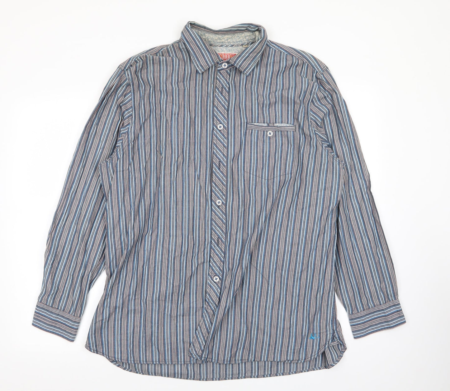 montaray Mens Multicoloured Striped   Button-Up Size XL