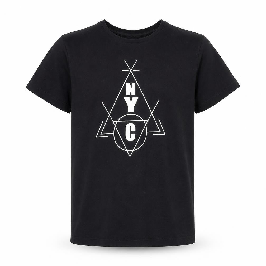 jeff&co Boys Black   Basic T-Shirt Size 9-10 Years