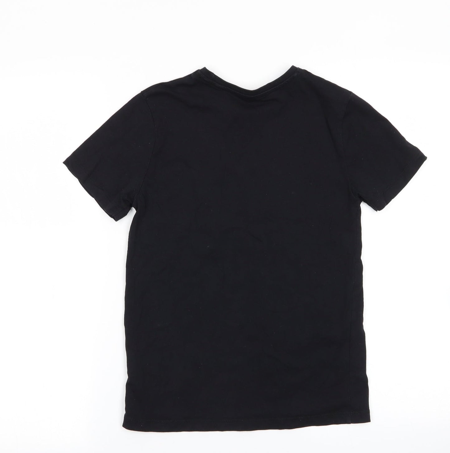jeff&co Boys Black   Basic T-Shirt Size 9-10 Years