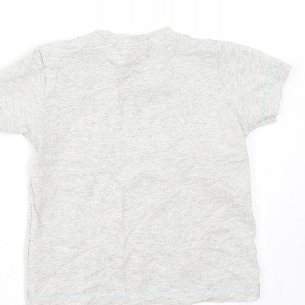 NEXT Baby Grey   Basic T-Shirt Size 9-12 Months  - dinsaur