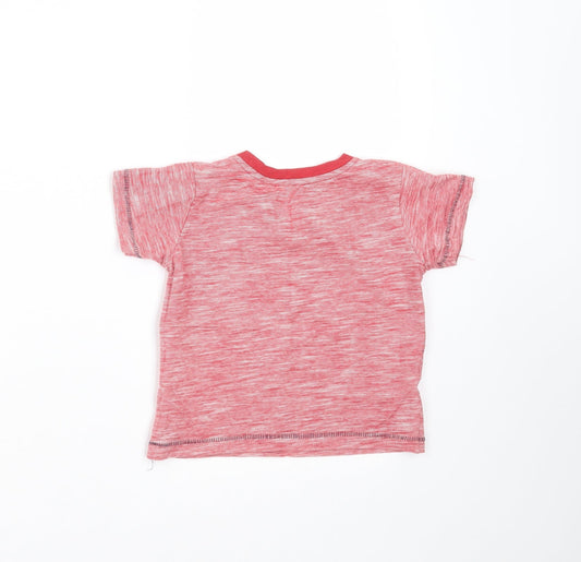 Matalan Boys Red Striped  Basic T-Shirt Size 9-12 Months  - the ladies love me