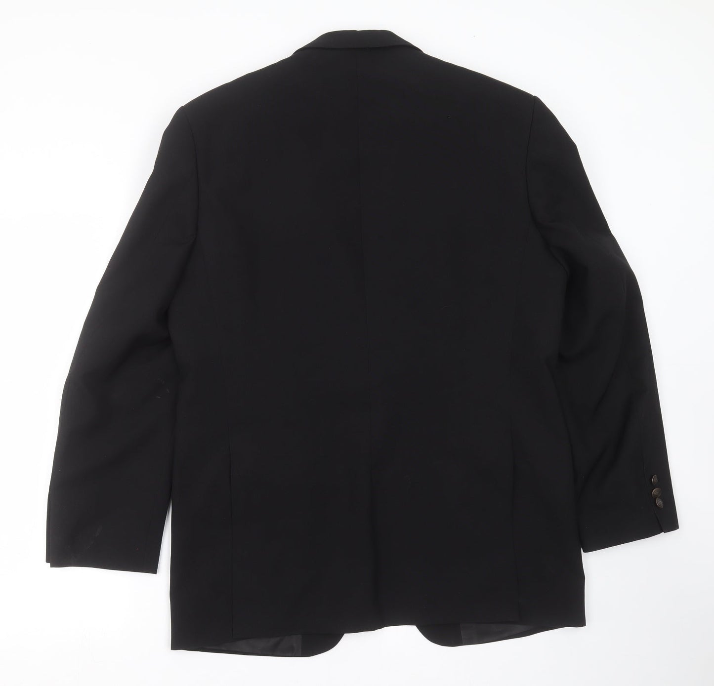 GREENWOODS Mens Black   Jacket Suit Jacket Size 38