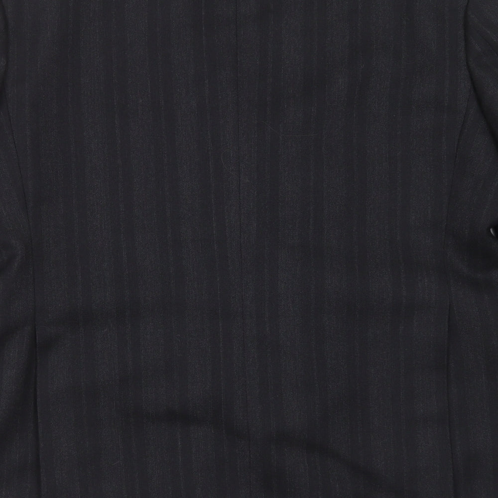 Preworn Mens Grey Striped  Jacket Suit Jacket Size 42