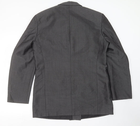 WILVORST Mens Grey   Jacket Suit Jacket Size 42