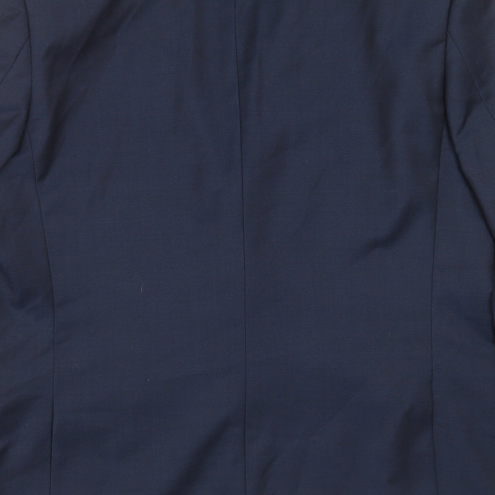 Topman Mens Blue   Jacket Suit Jacket Size 42
