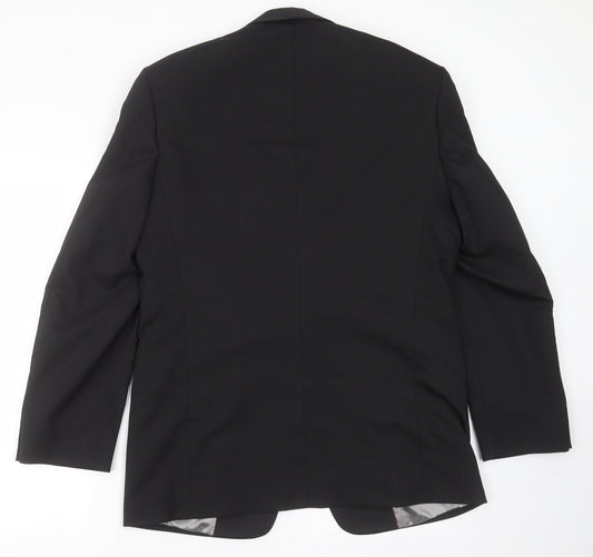 ARMANDO Mens Black   Jacket Suit Jacket Size 38