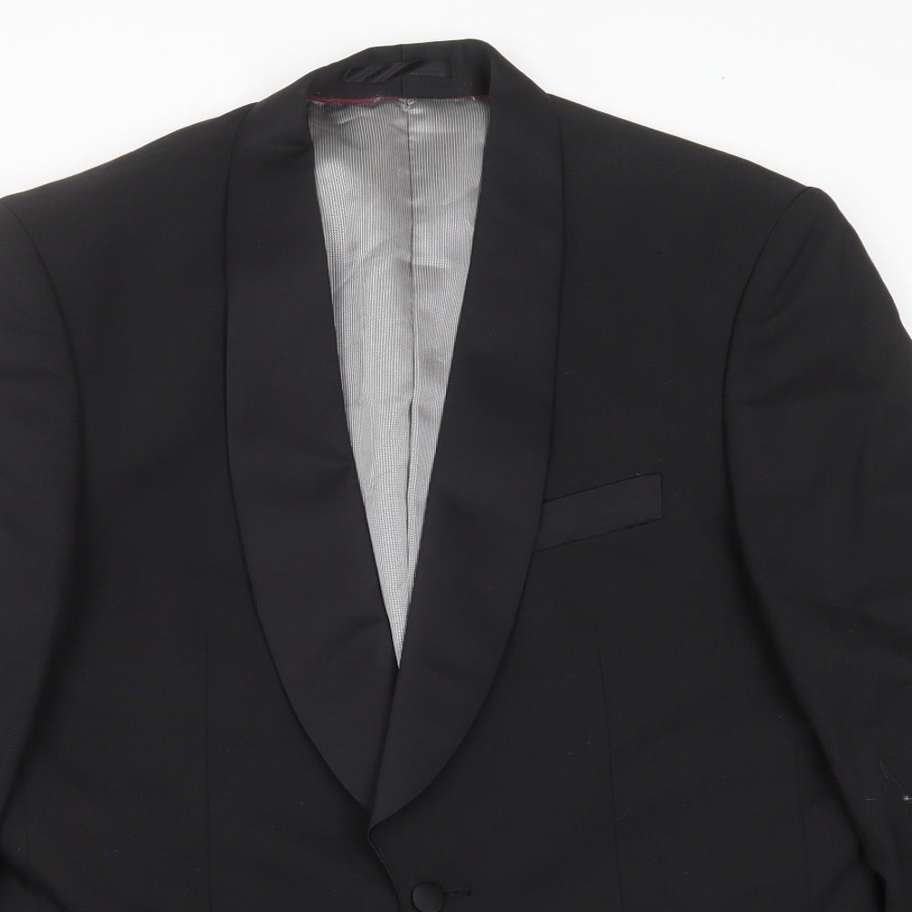 ARMANDO Mens Black   Jacket Suit Jacket Size 38