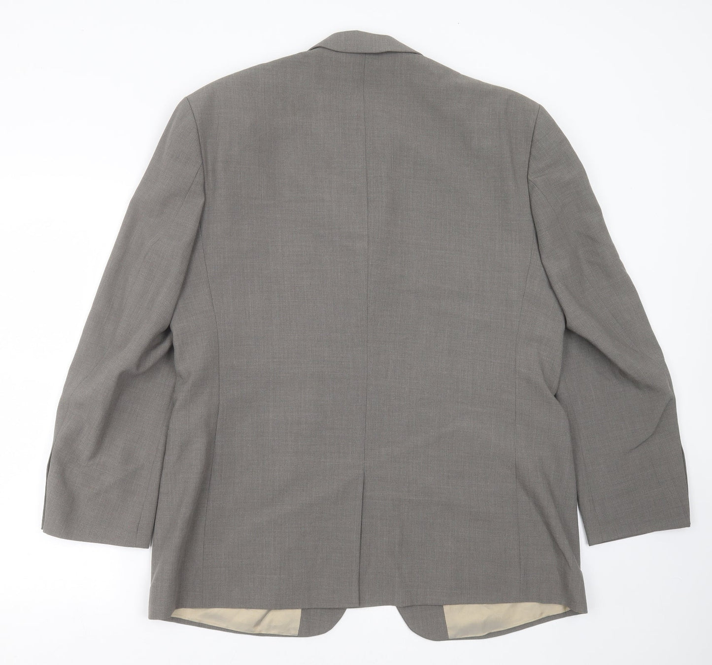 Karl Jackson Mens Grey Striped  Jacket Suit Jacket Size 42
