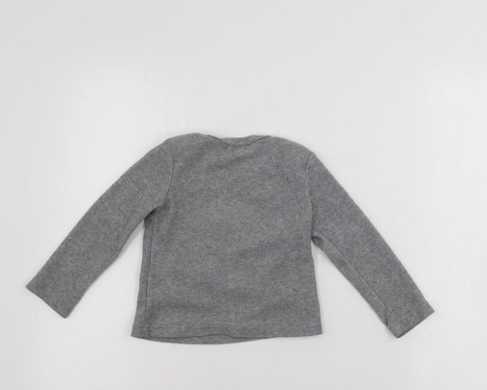 Hullabaloo   Boys Grey   Pullover Jumper Size 2-3 Years