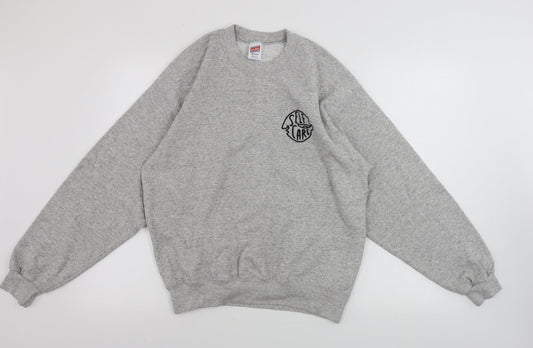 soffe sweats Womens Grey Paisley  Pullover Jumper Size M