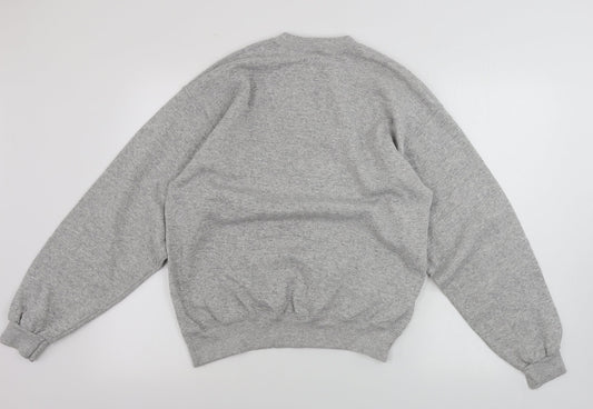 soffe sweats Womens Grey Paisley  Pullover Jumper Size M