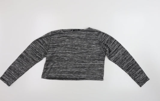 Boohoo Womens Grey   Basic T-Shirt Size 10