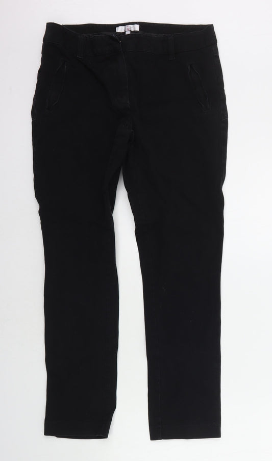 JASPER CORAN Womens Black   Straight Jeans Size 10 L24 in