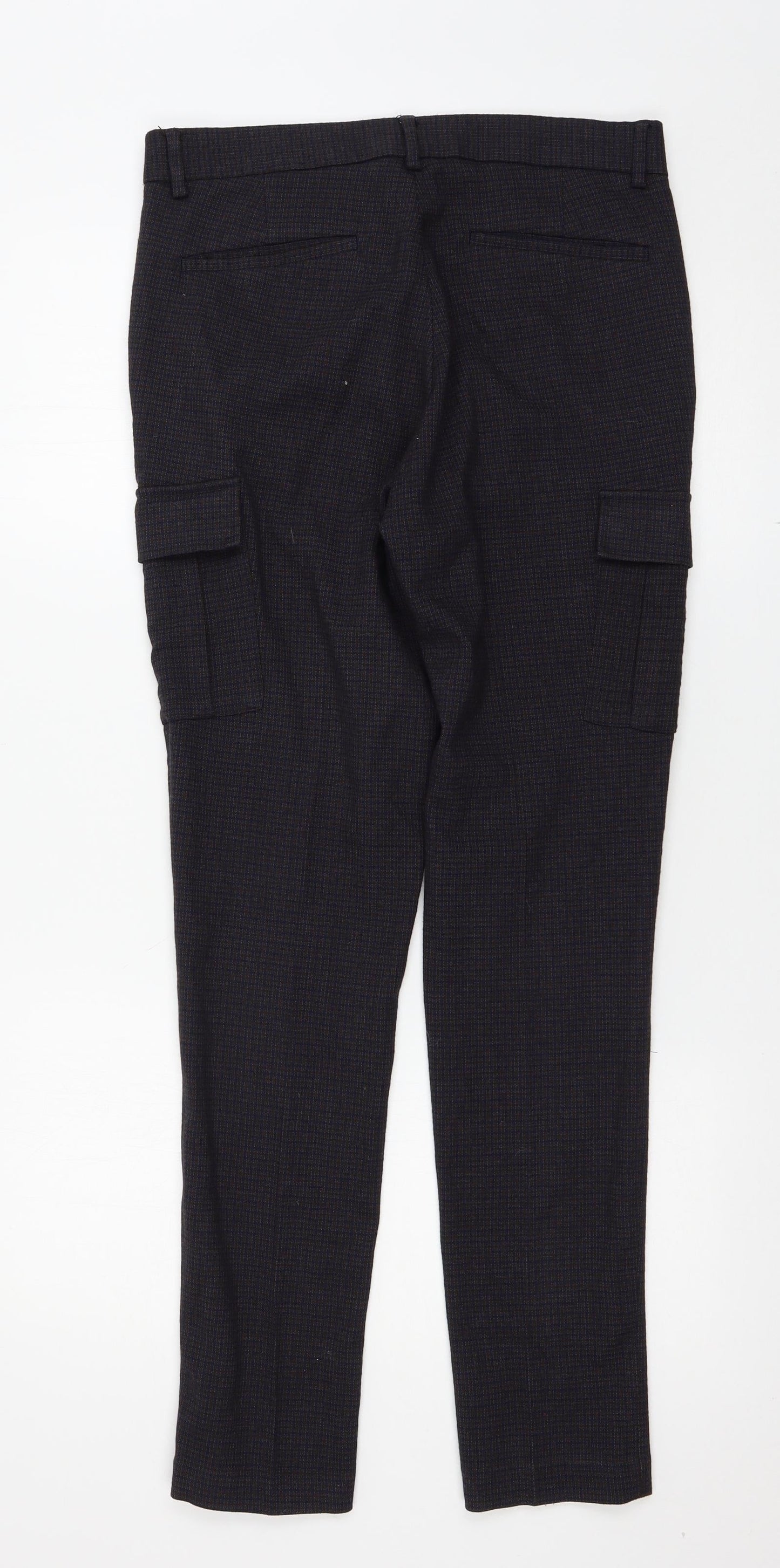 ASOS Womens Blue Check  Trousers  Size 32 L32 in