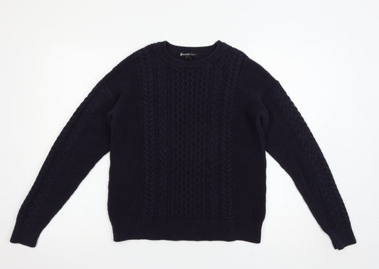 Mango Womens Blue   Pullover Jumper Size S