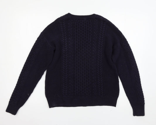 Mango Womens Blue   Pullover Jumper Size S